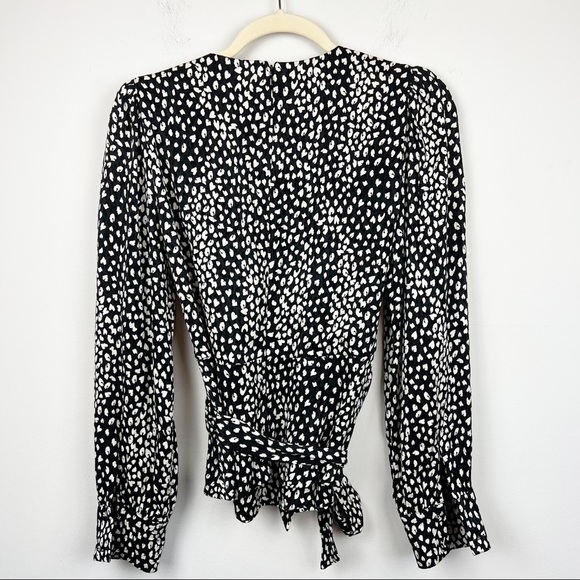 Fiveseventyfive Black and White Print Long Sleeve Blouse - Picture 2 of 8
